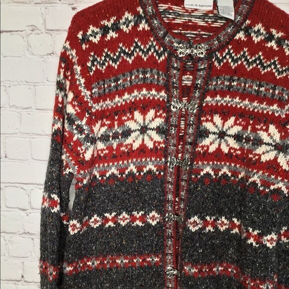 Vintage women Nordic wool cardigan - Picture 6 of 16